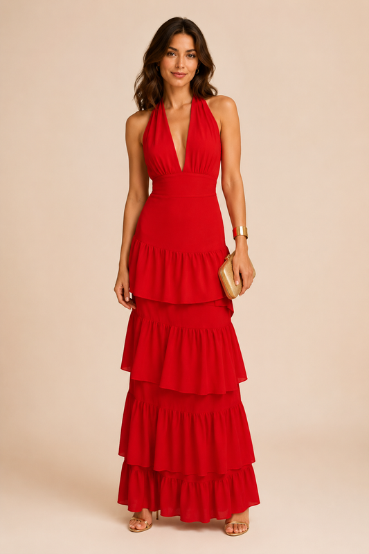 Vestido Manila en rojo