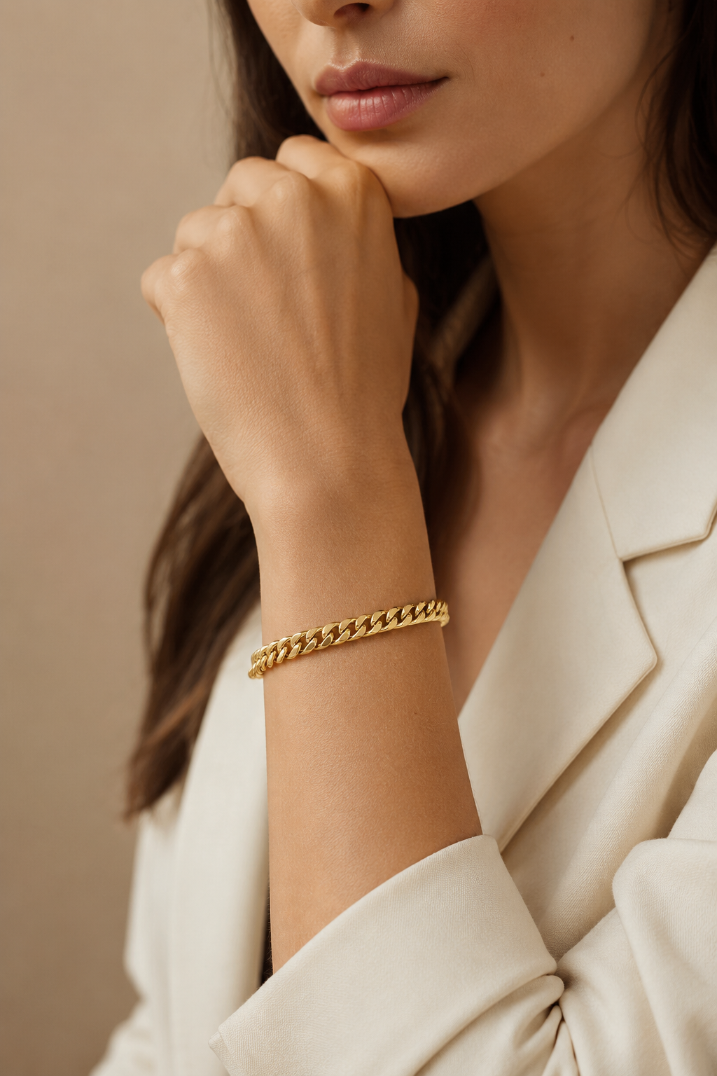 Pulsera antigua de oro cubano