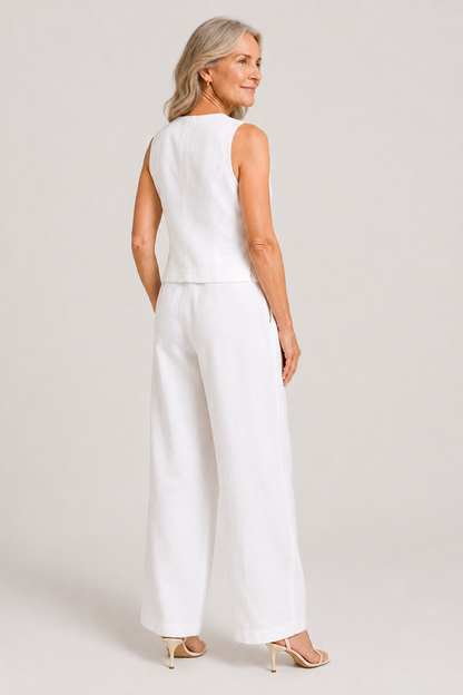 Rosa | Conjunto de doble pieza de lino