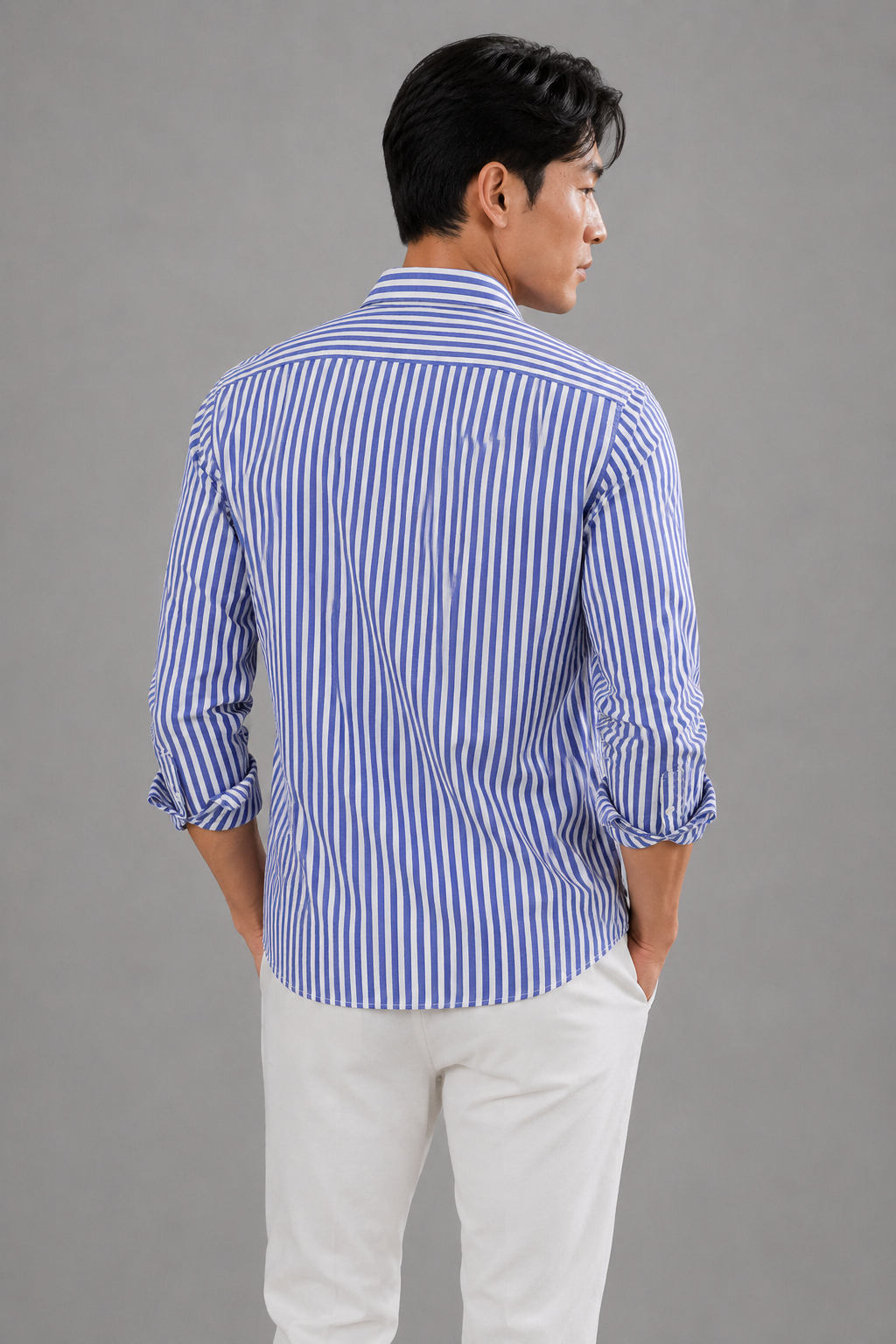 Elegante camisa de rayas