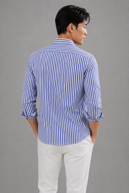 Elegante camisa de rayas