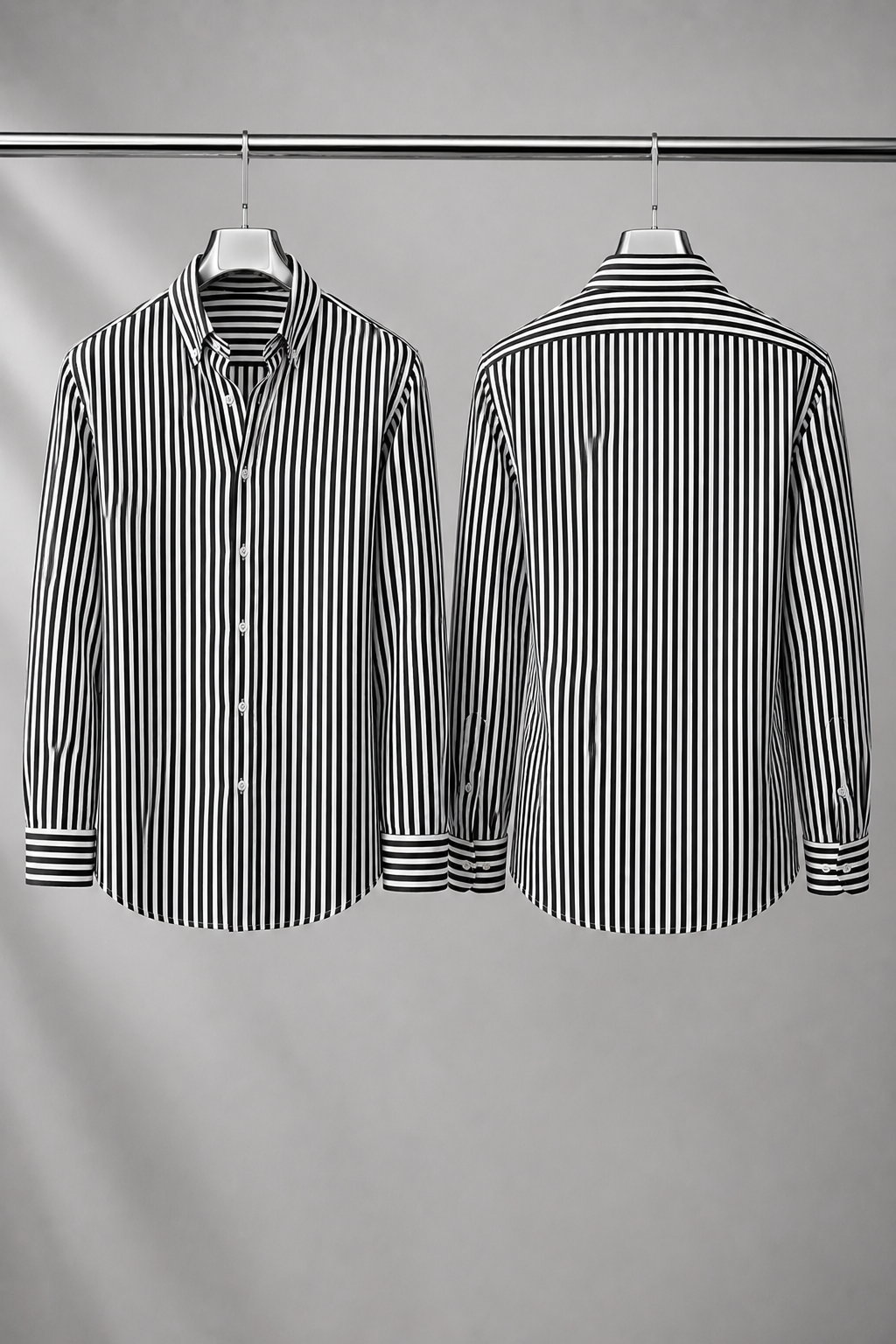 Elegante camisa de rayas