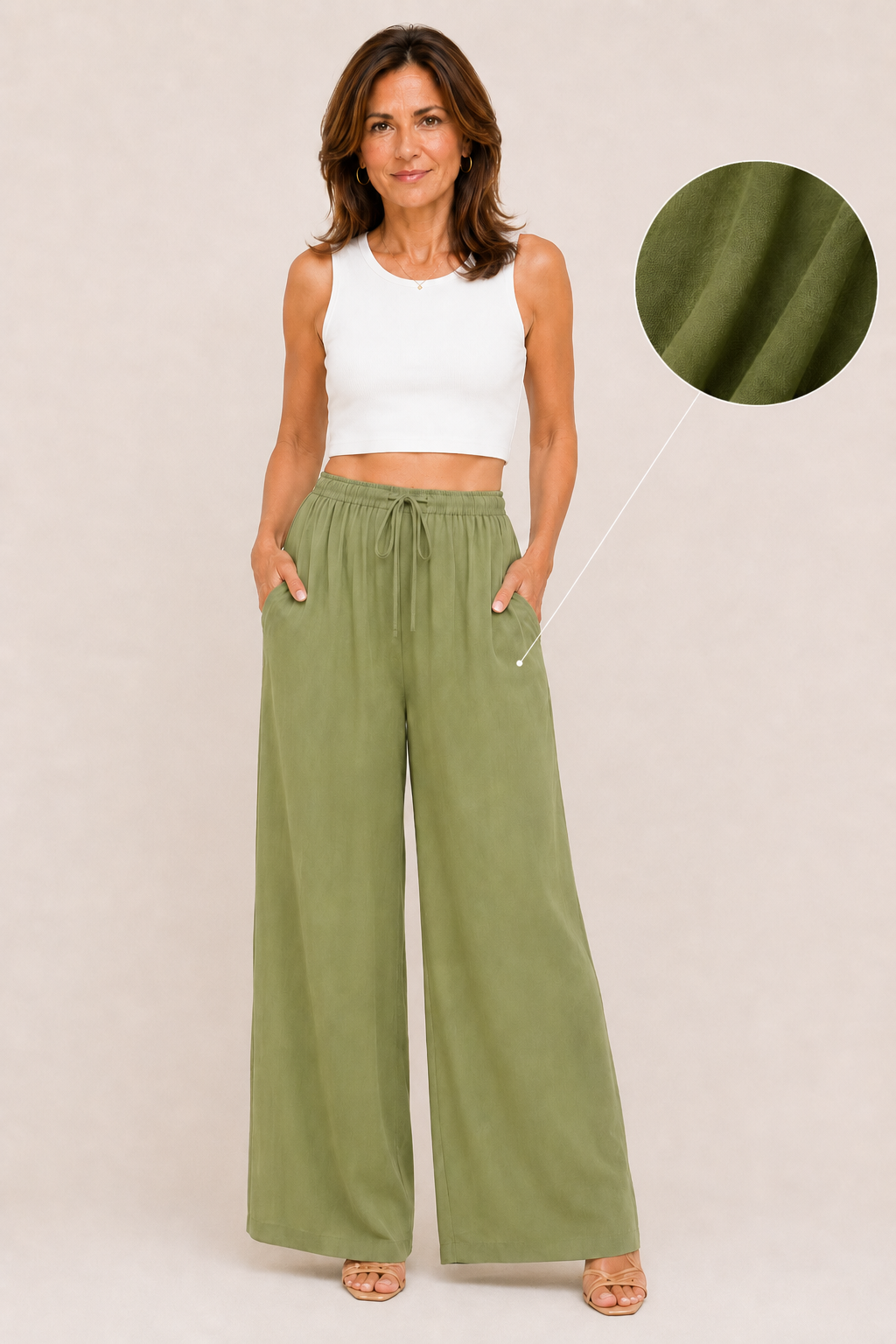 María | Pantalones de verano de pierna ancha