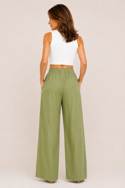 María | Pantalones de verano de pierna ancha