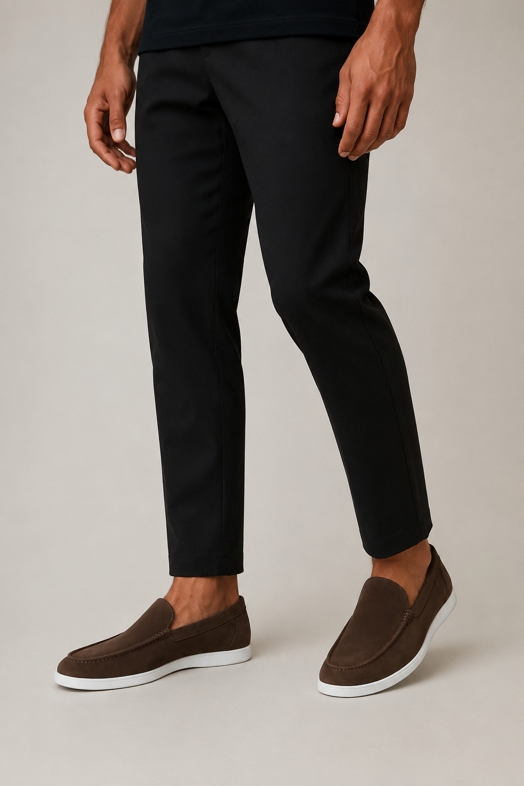 Elegantes mocasines de ante