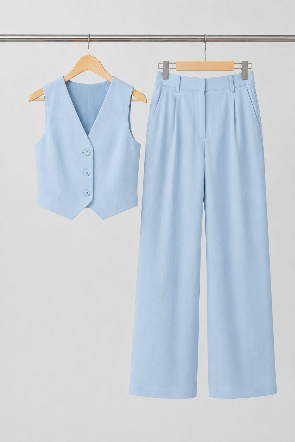 Rosa | Conjunto de doble pieza de lino