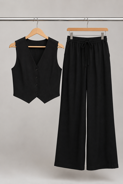 Rosa | Conjunto de doble pieza de lino