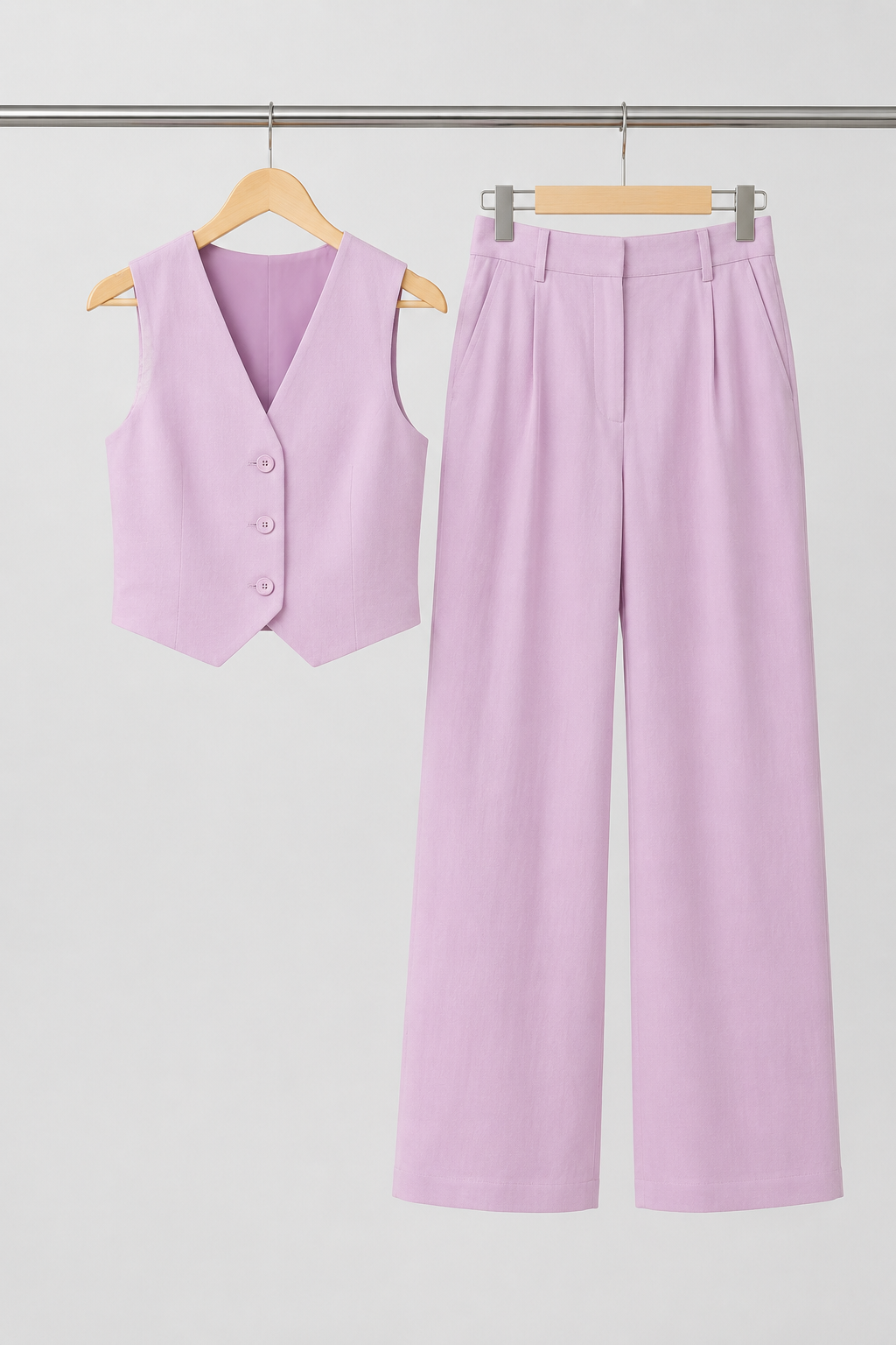 Rosa | Conjunto de doble pieza de lino