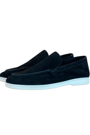 Elegantes mocasines de ante