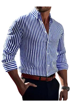 Elegante camisa de rayas